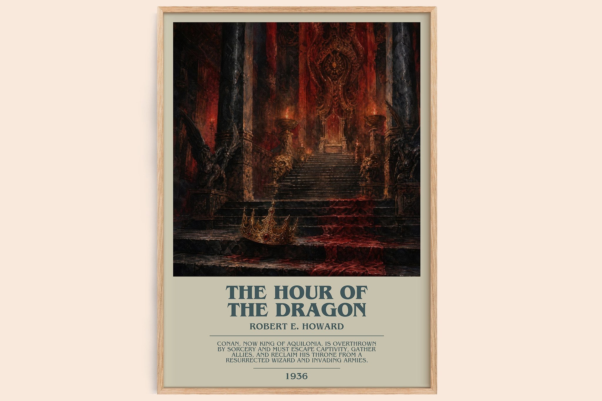The Hour of the Dragon Bookish Wall Art by Robert E. Howard