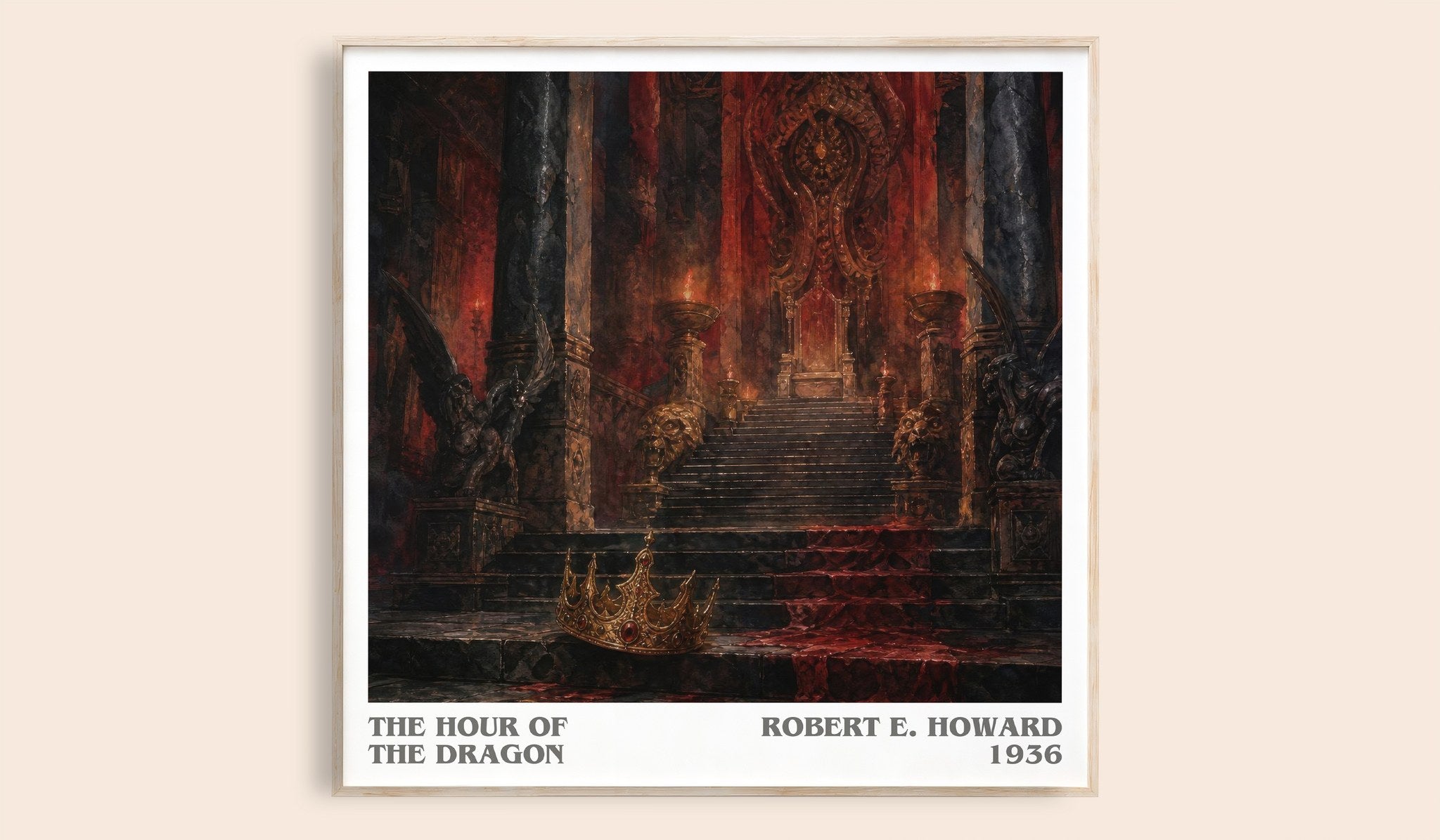 The Hour of the Dragon Literary Art Print by Robert E. Howard