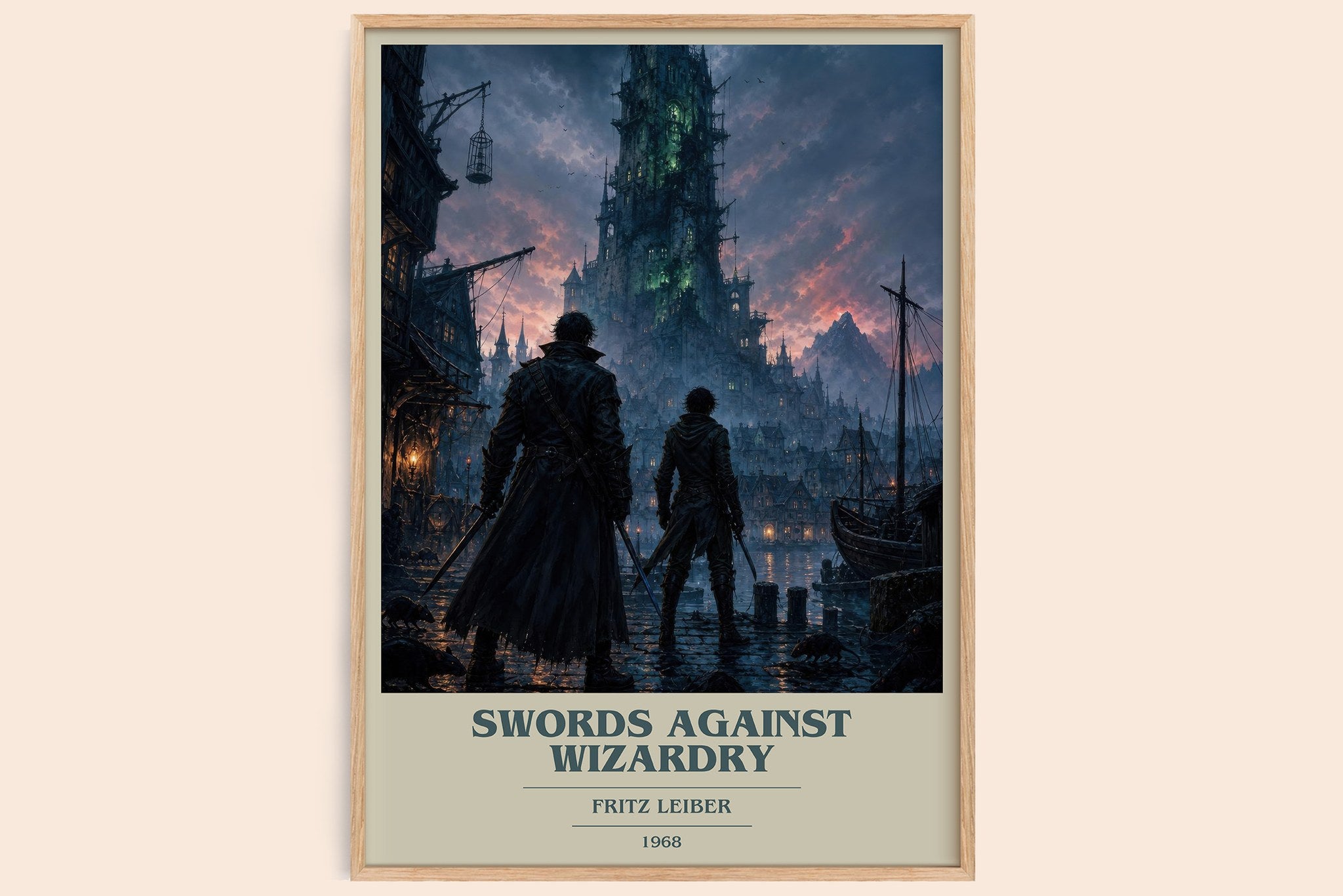 Swords Against Wizardry Book Cover Poster by Fritz Leiber