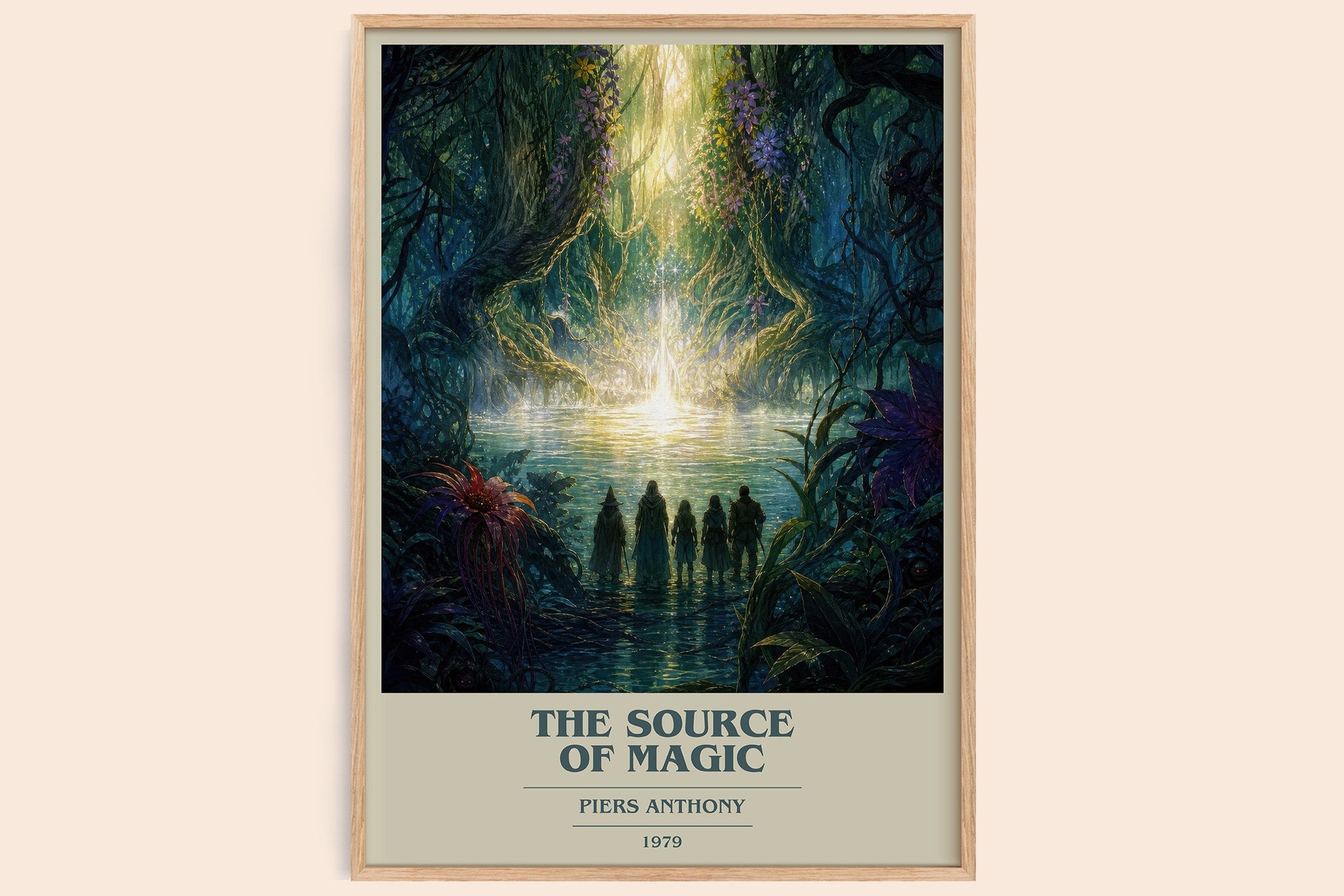 The Source of Magic Book Cover Poster by Piers Anthony