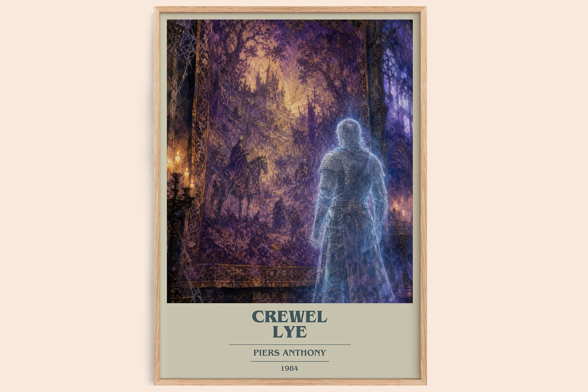 Crewel Lye Book Cover Poster by Piers Anthony