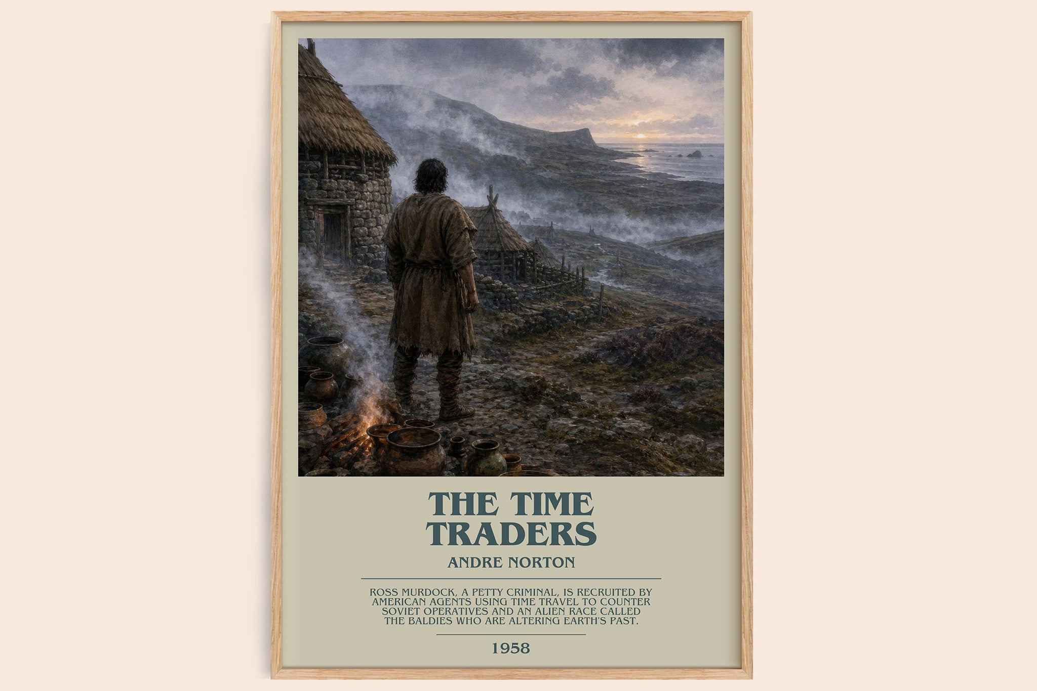 The Time Traders Bookish Wall Art by Andre Norton
