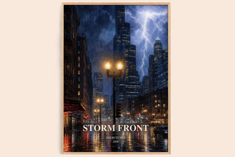 Storm Front Book Watercolour Illustration by Jim Butcher (Edge style)