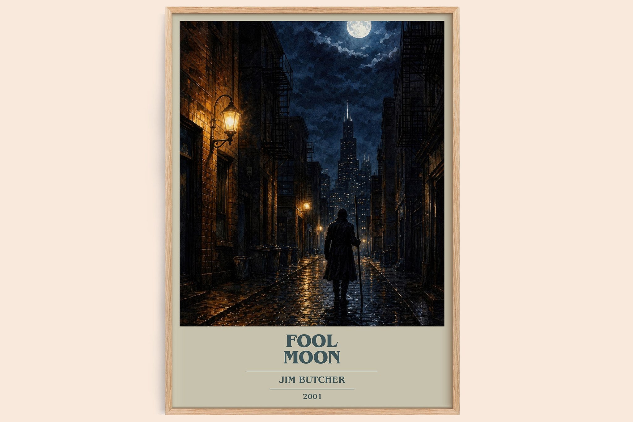 Fool Moon Book Cover Poster by Jim Butcher