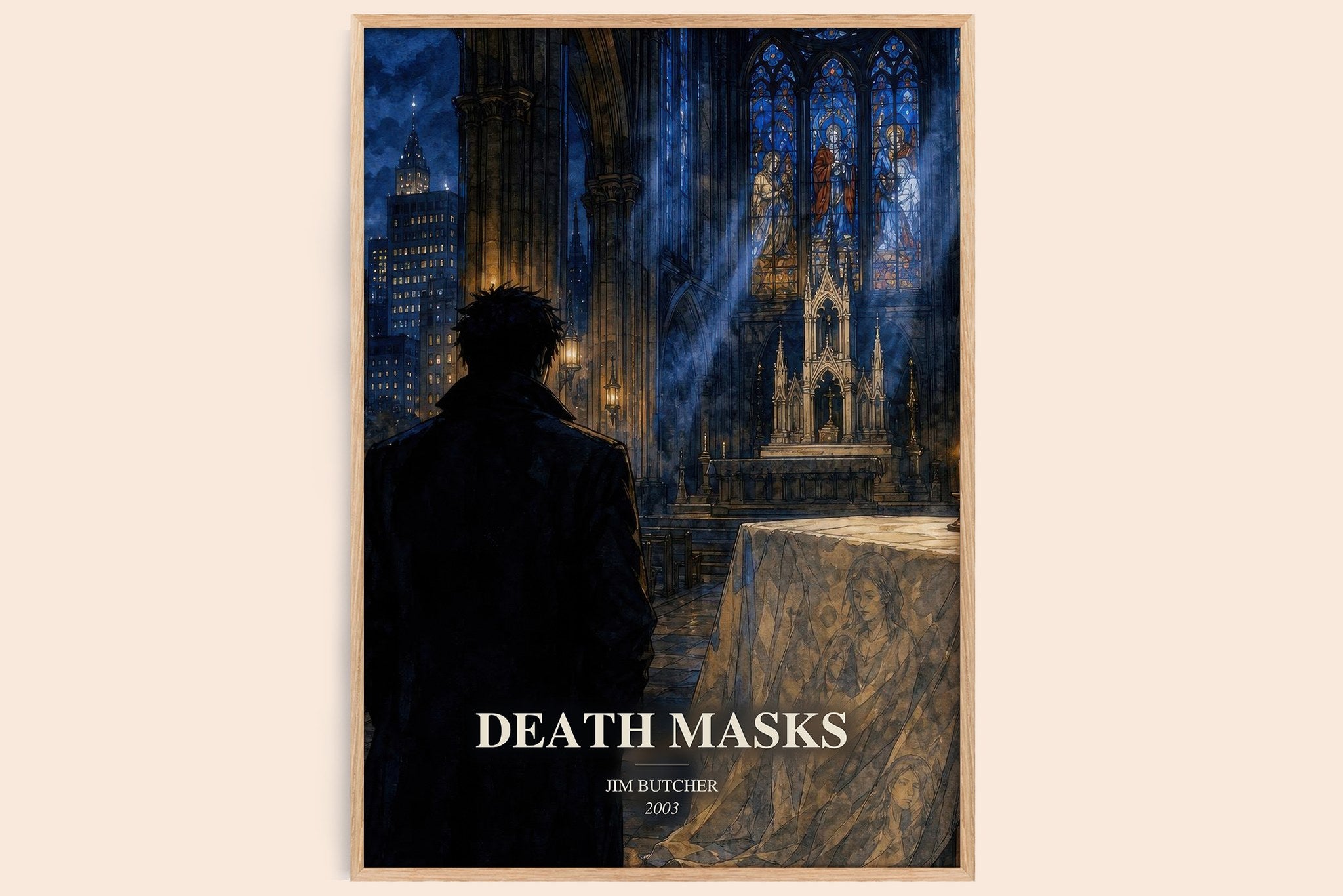 Death Masks Book Watercolour Illustration by Jim Butcher