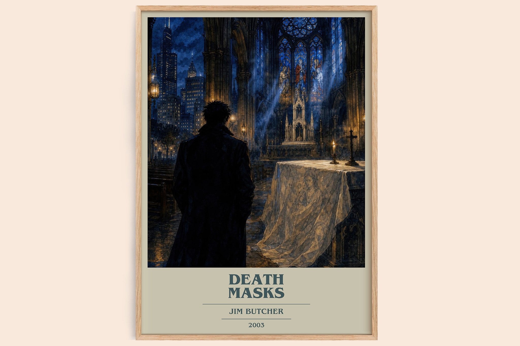 Death Masks Book Cover Poster by Jim Butcher
