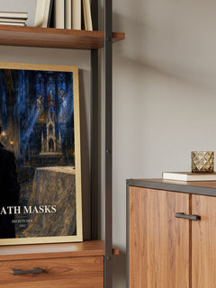 Death Masks book watercolour illustration paper finish options – matte satin gloss