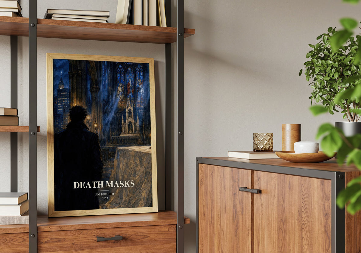 Death Masks book watercolour illustration paper finish options – matte satin gloss
