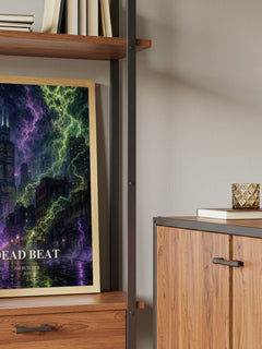 Dead Beat book watercolour illustration paper finish options – matte satin gloss