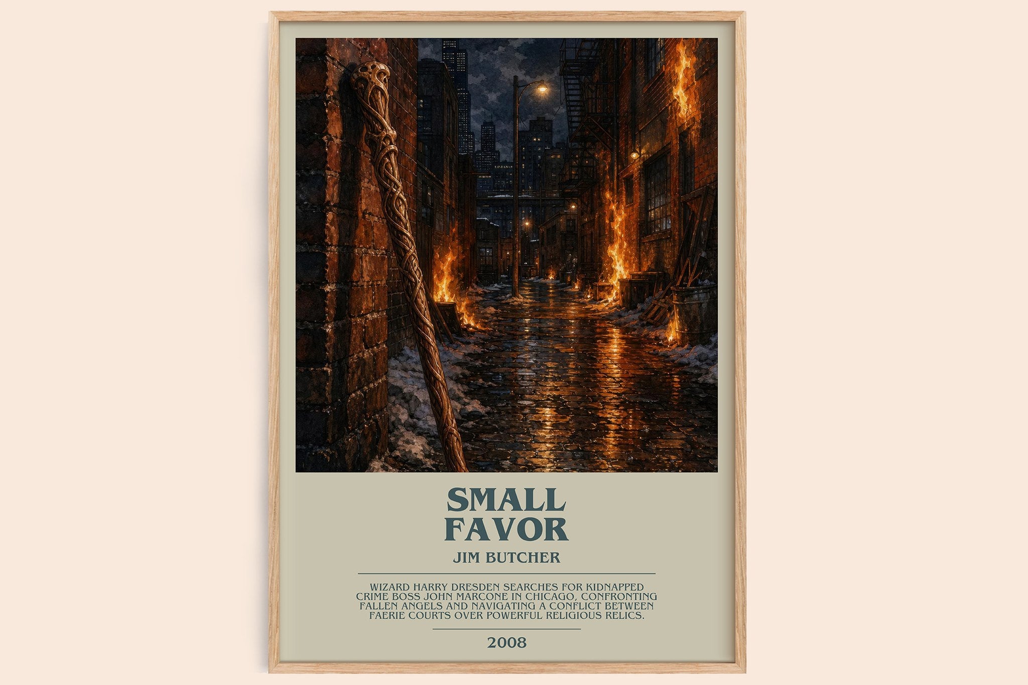 Small Favor Bookish Wall Art by Jim Butcher