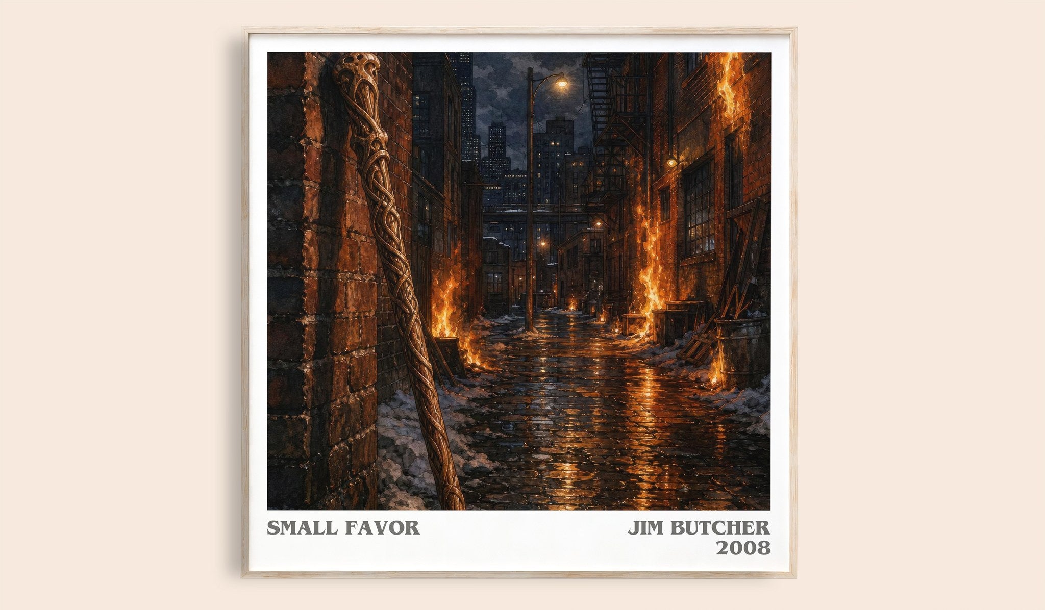 Small Favor Literary Art Print by Jim Butcher