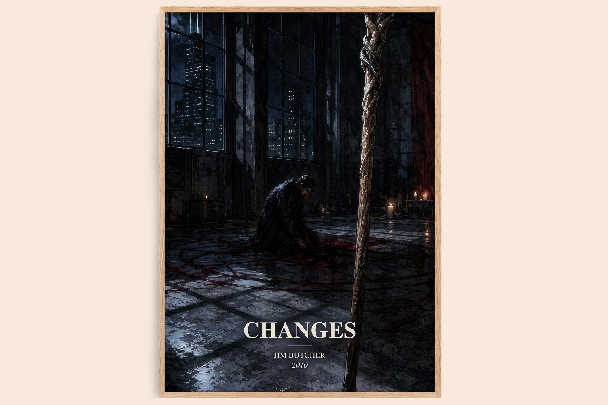 Changes Book Watercolour Illustration by Jim Butcher