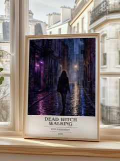 Dead Witch Walking book cover poster colour and style options – Kim Harrison book art
