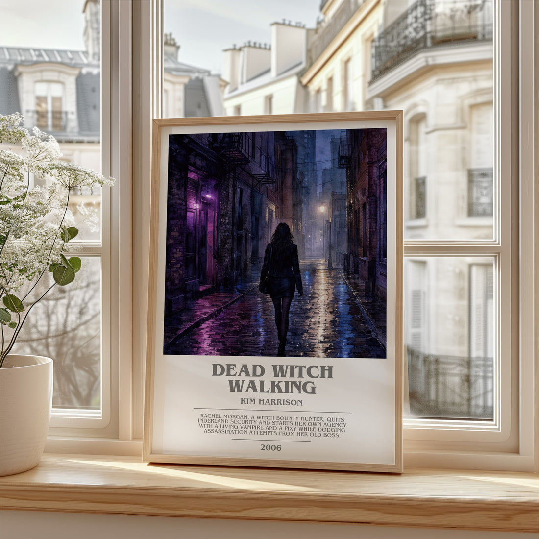 Dead Witch Walking bookish poster colour and style options – Kim Harrison book art