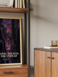 The Good, the Bad, and the Undead book watercolour illustration paper finish options – matte satin gloss
