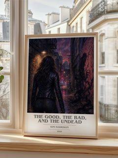 The Good, the Bad, and the Undead book cover poster colour and style options – Kim Harrison book art