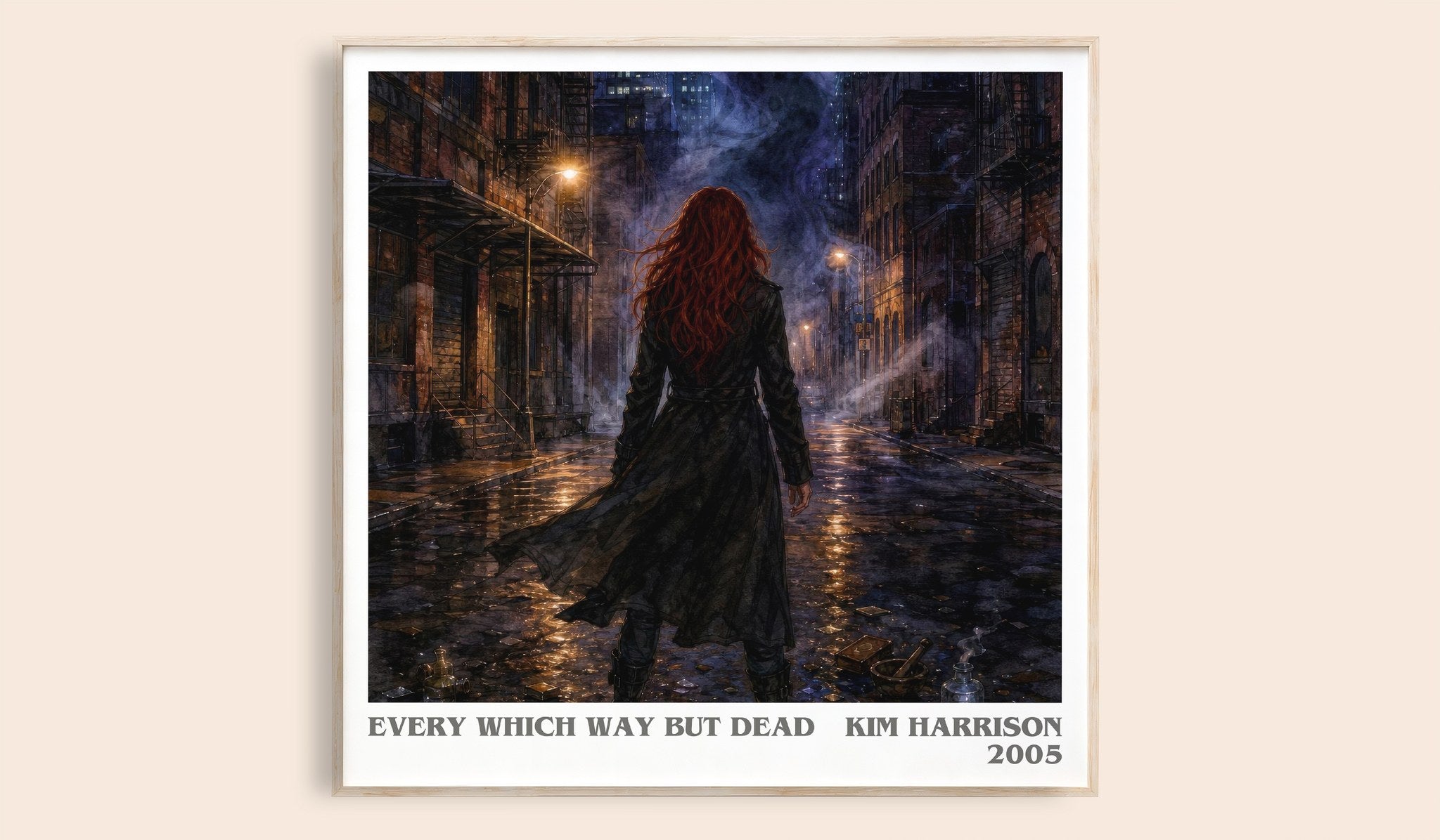 Every Which Way But Dead Literary Art Print by Kim Harrison