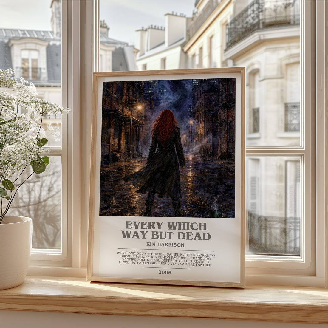 Every Which Way But Dead bookish poster colour and style options – Kim Harrison book art