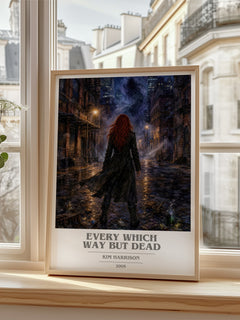Every Which Way But Dead book cover poster colour and style options – Kim Harrison book art