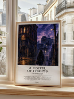 A Fistful of Charms bookish poster colour and style options – Kim Harrison book art