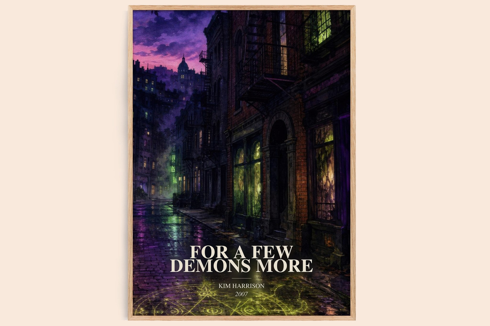 For a Few Demons More Book Watercolour Illustration by Kim Harrison
