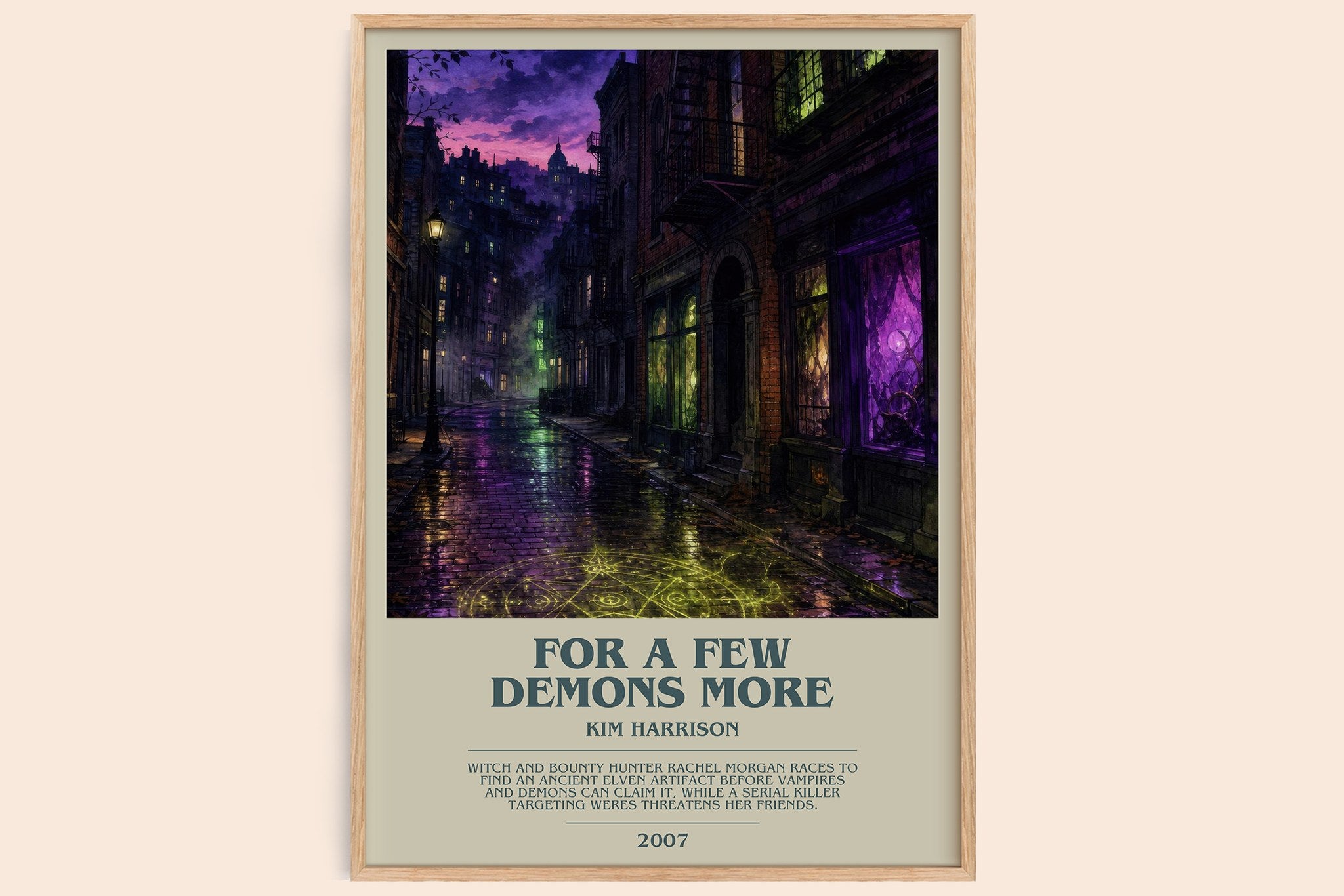 For a Few Demons More Bookish Wall Art by Kim Harrison