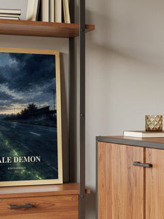 Pale Demon book watercolour illustration paper finish options – matte satin gloss