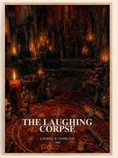 The Laughing Corpse watercolour book poster by Laurell K. Hamilton – framed literary art print
