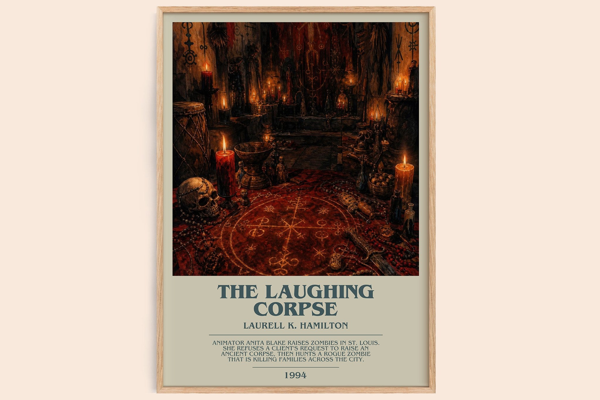 The Laughing Corpse Bookish Wall Art by Laurell K. Hamilton