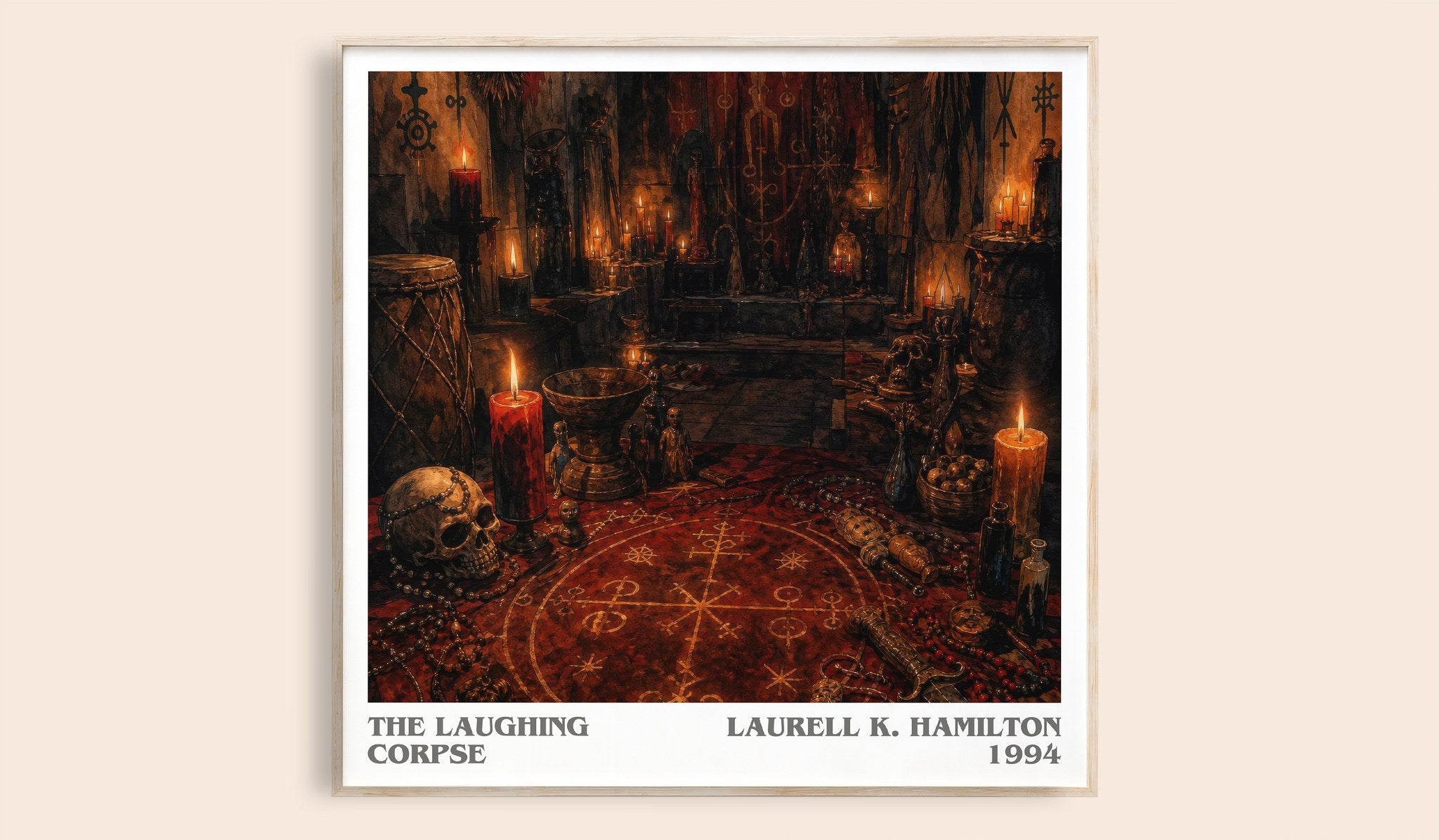 The Laughing Corpse Literary Art Print by Laurell K. Hamilton