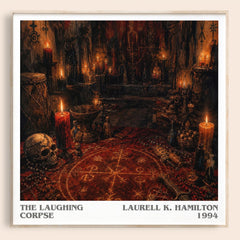 The Laughing Corpse literary book poster by Laurell K. Hamilton – framed literary art print