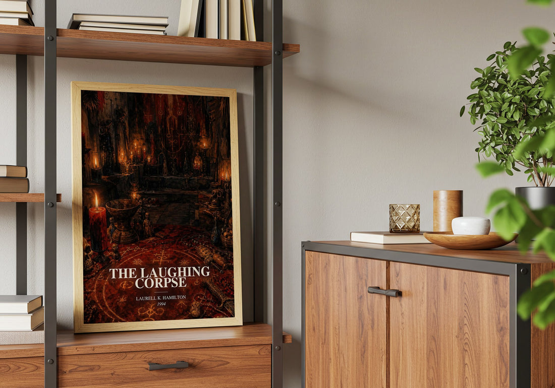 The Laughing Corpse book watercolour illustration paper finish options – matte satin gloss