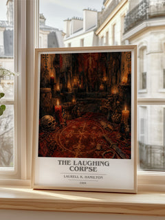 The Laughing Corpse book cover poster colour and style options – Laurell K. Hamilton book art