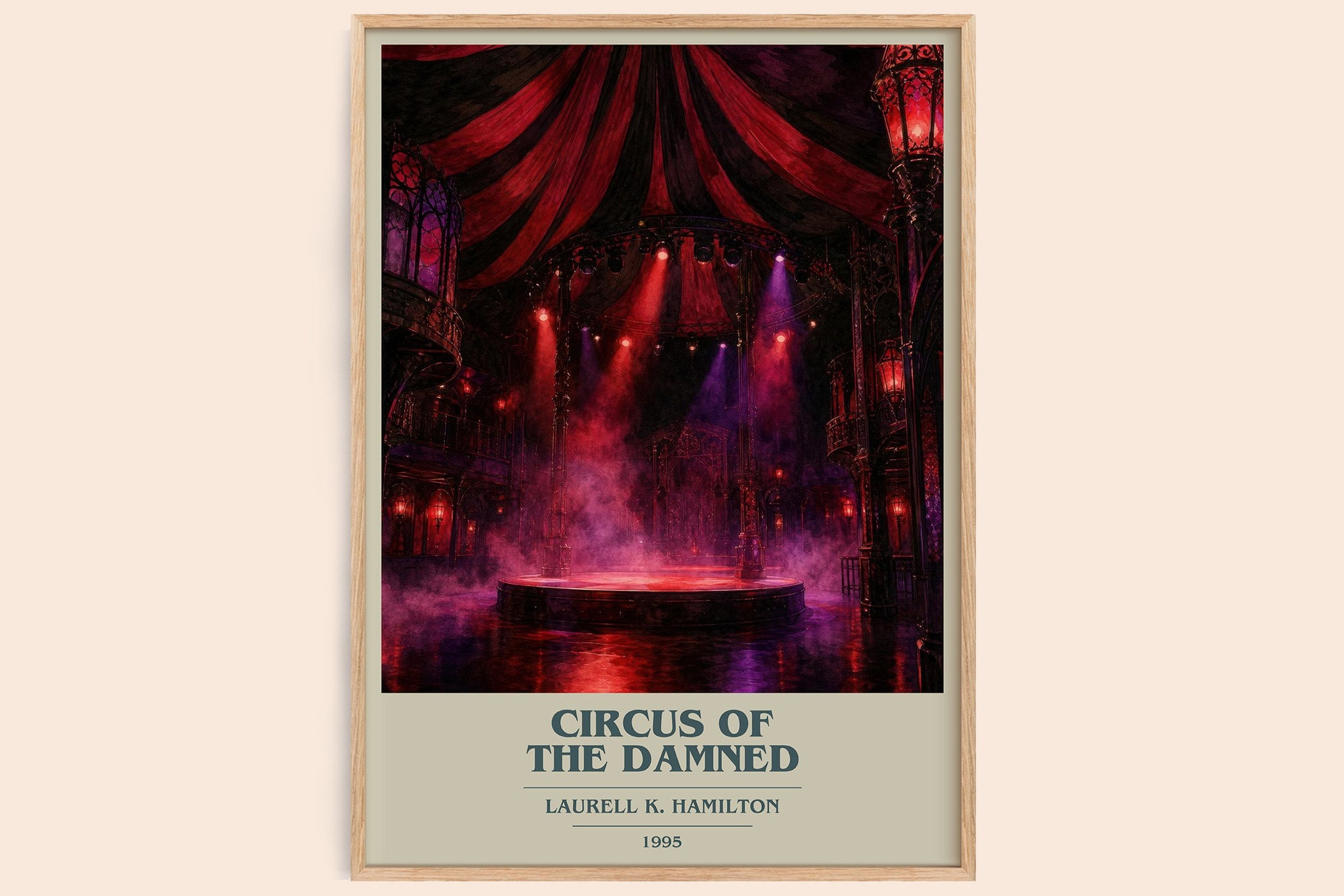 Circus of the Damned Book Cover Poster by Laurell K. Hamilton
