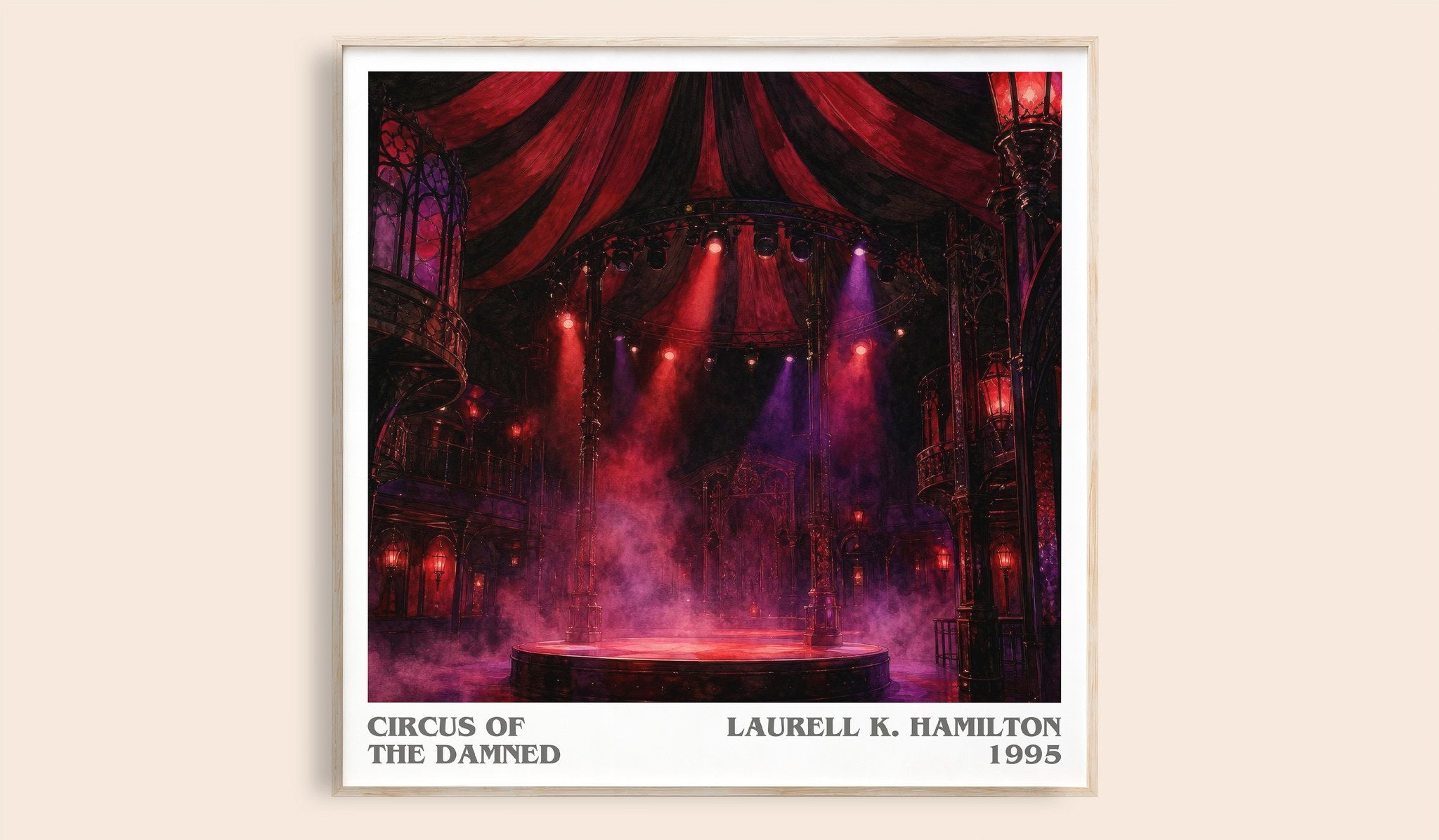 Circus of the Damned Literary Art Print by Laurell K. Hamilton