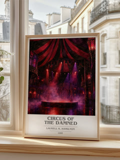 Circus of the Damned book cover poster colour and style options – Laurell K. Hamilton book art