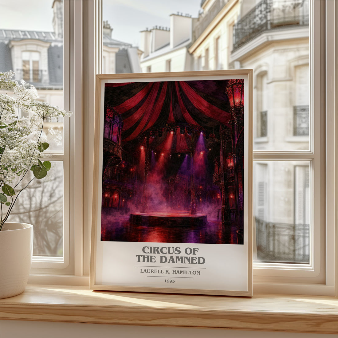 Circus of the Damned book cover poster colour and style options – Laurell K. Hamilton book art