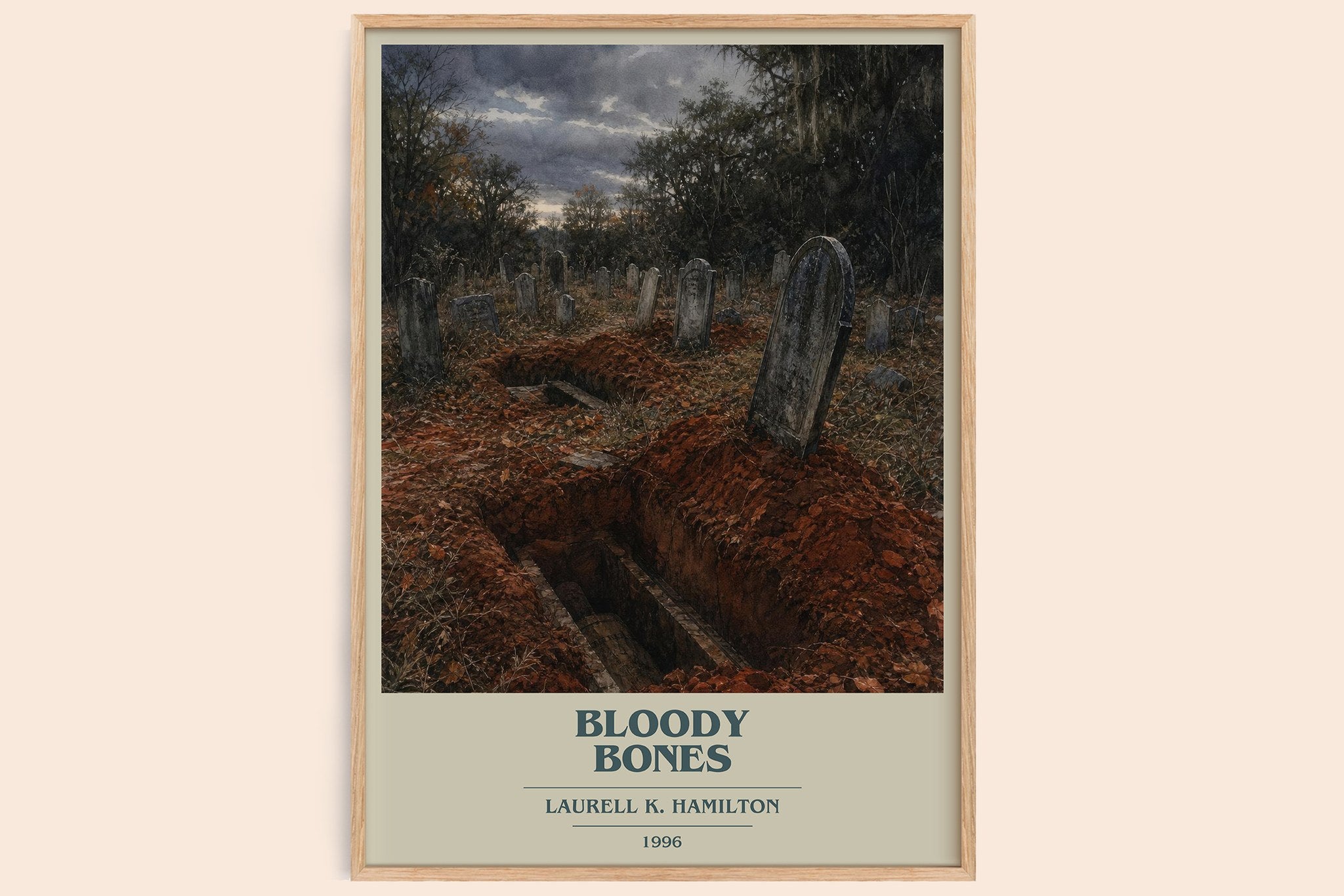 Bloody Bones Book Cover Poster by Laurell K. Hamilton