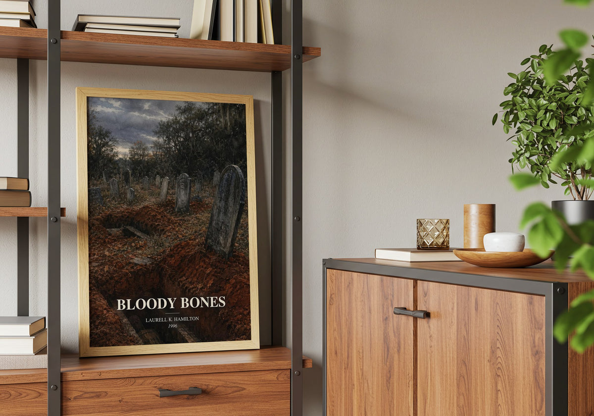 Bloody Bones book watercolour illustration paper finish options – matte satin gloss