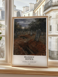 Bloody Bones book cover poster colour and style options – Laurell K. Hamilton book art