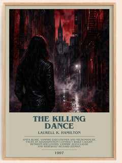 The Killing Dance bookish book poster by Laurell K. Hamilton – framed literary art print