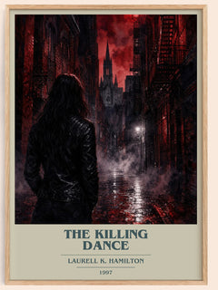 The Killing Dance book cover book poster by Laurell K. Hamilton – framed literary art print