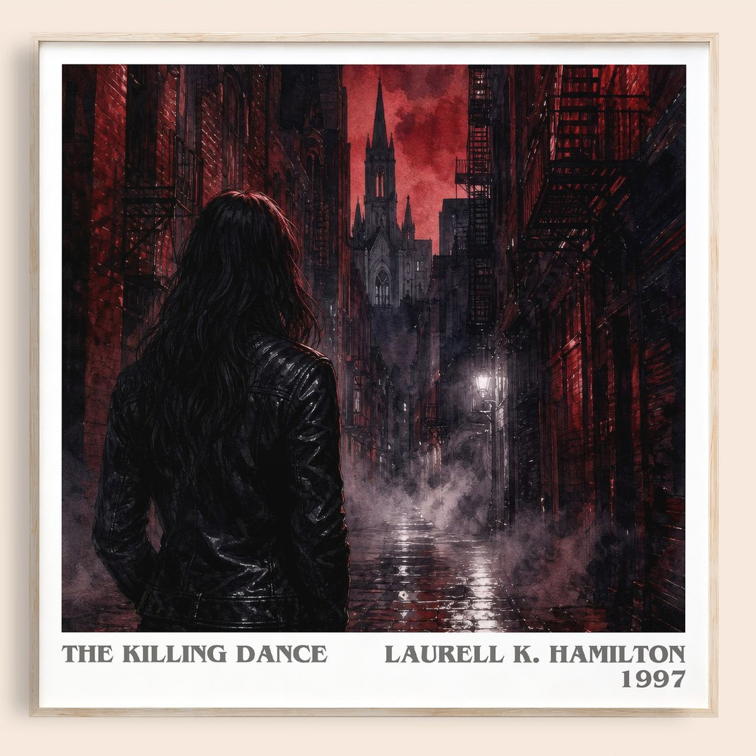 The Killing Dance literary book poster by Laurell K. Hamilton – framed literary art print