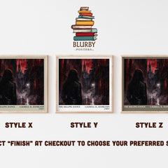 The Killing Dance literary print in frame leaning in hallway – fantasy wall art