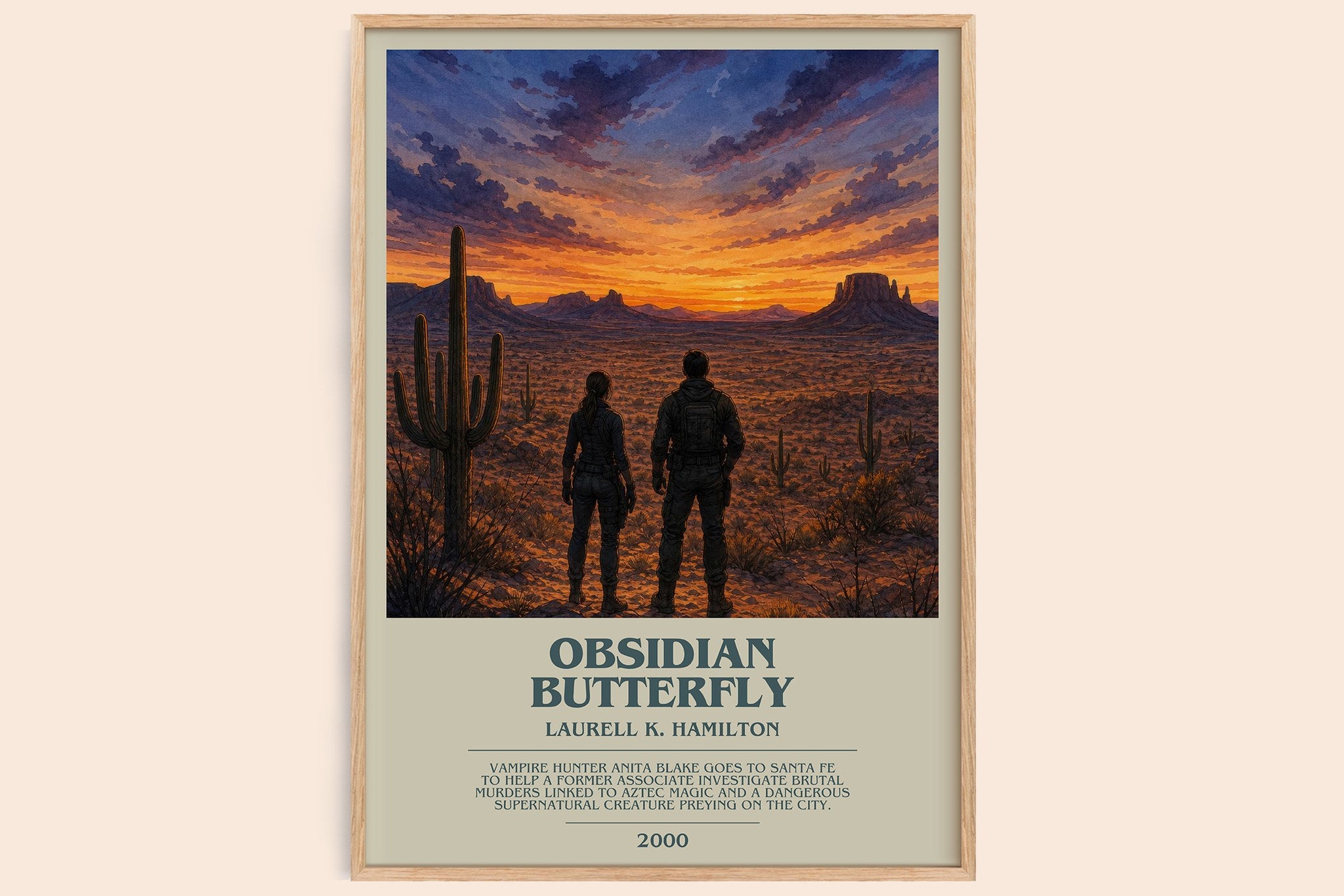 Obsidian Butterfly Bookish Wall Art by Laurell K. Hamilton