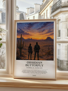 Obsidian Butterfly bookish poster colour and style options – Laurell K. Hamilton book art