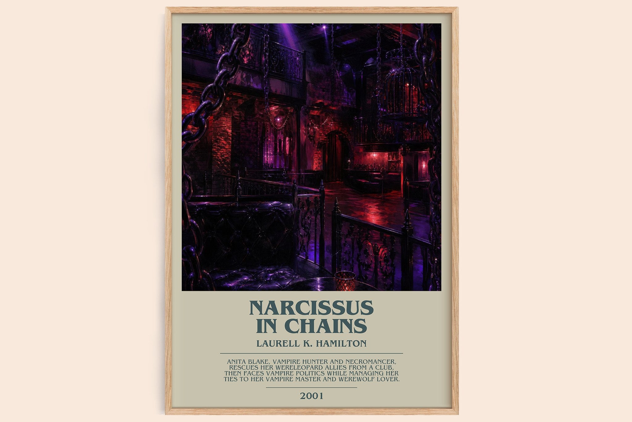 Narcissus in Chains Bookish Wall Art by Laurell K. Hamilton