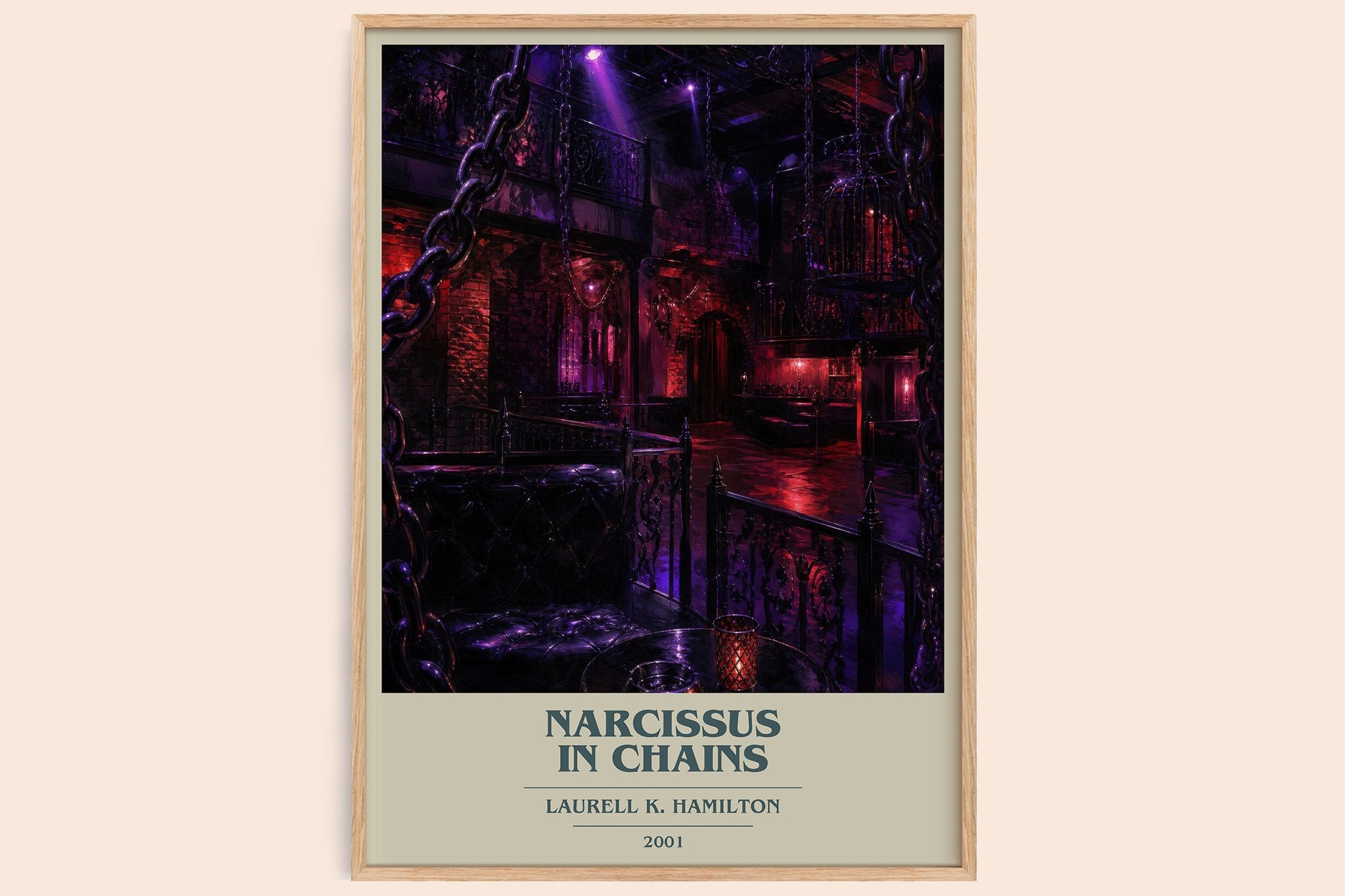 Narcissus in Chains Book Cover Poster by Laurell K. Hamilton