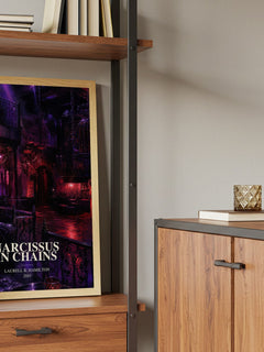 Narcissus in Chains book watercolour illustration paper finish options – matte satin gloss