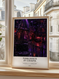 Narcissus in Chains book cover poster colour and style options – Laurell K. Hamilton book art